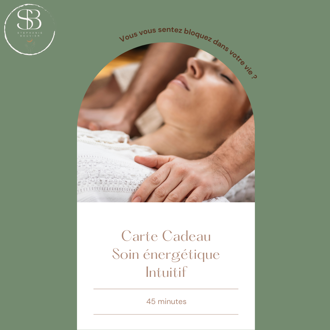 Carte cadeau - Soin énergétique intuitif - 45 min