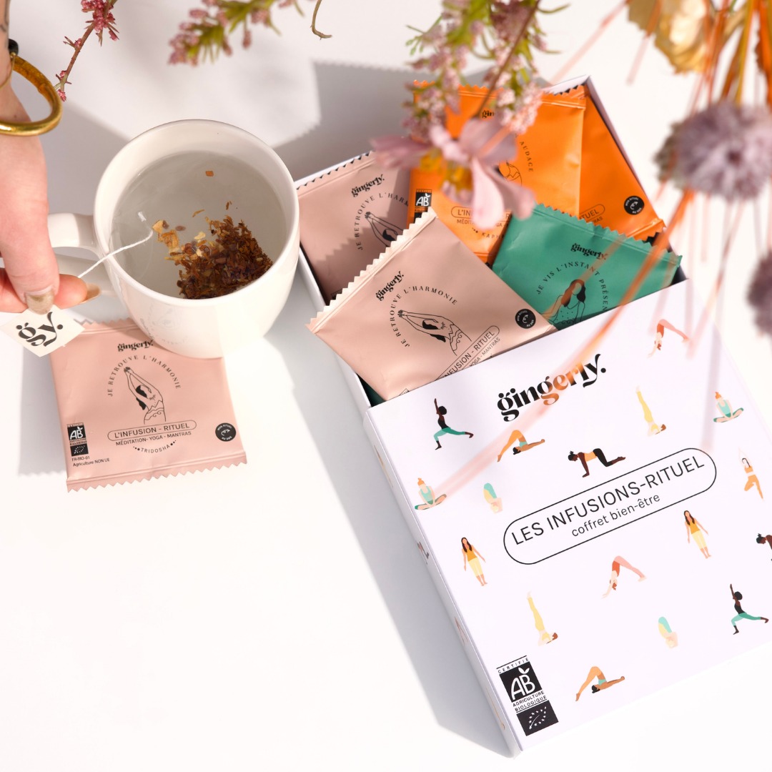 Coffret Bien-Être – Tisanes Anti-Stress Bio Gingerly